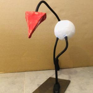 Sculpture Schnouk 3D métal et céramique